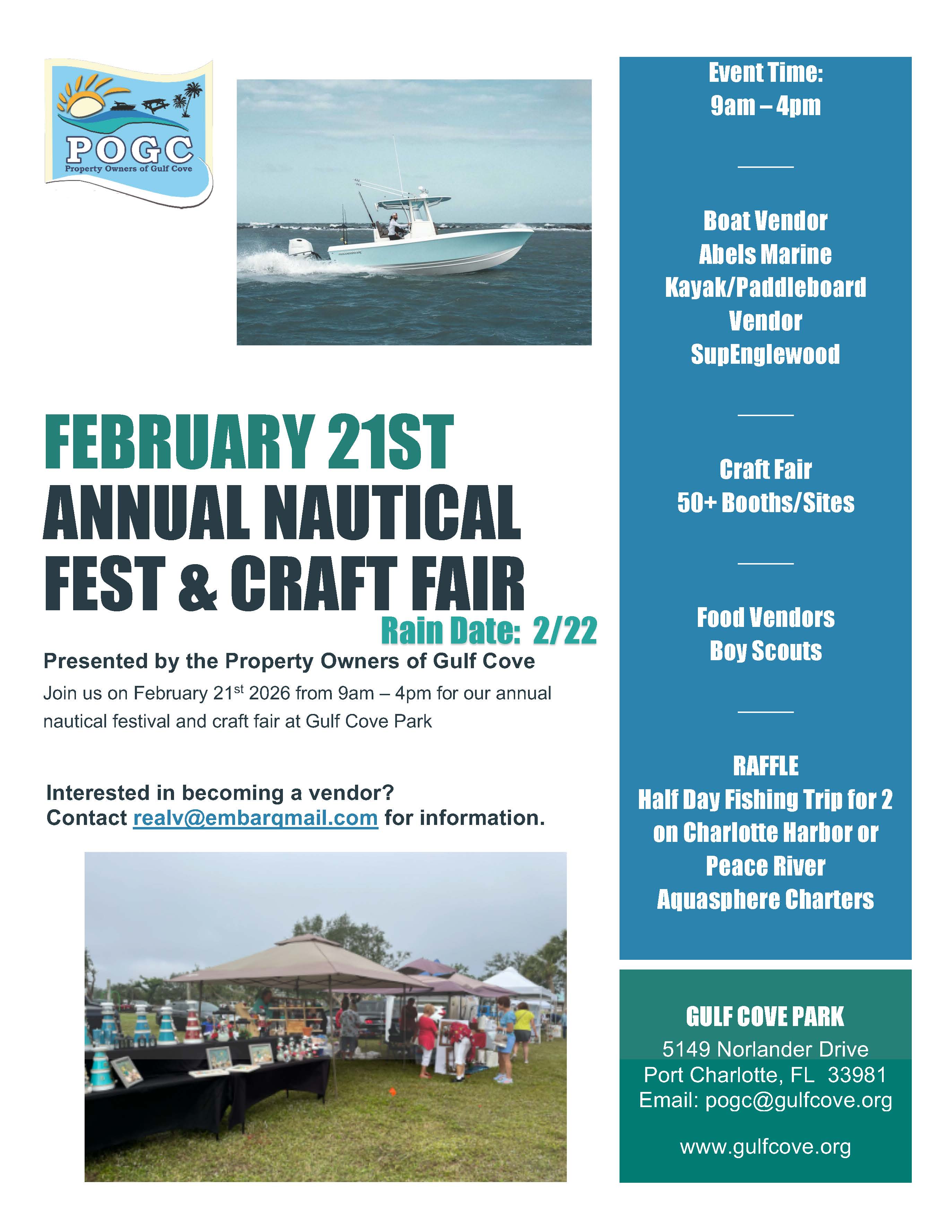 2026 Flyer - Nautical Fest and Craft Fair