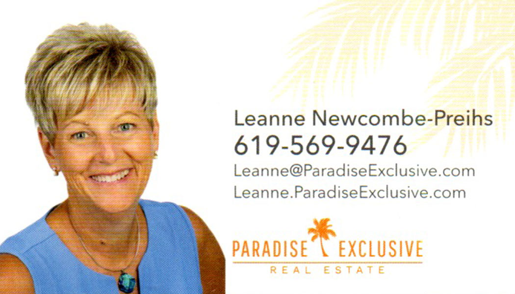 Leanne Newcombe Preihs Paradise Exclusive Front for Website